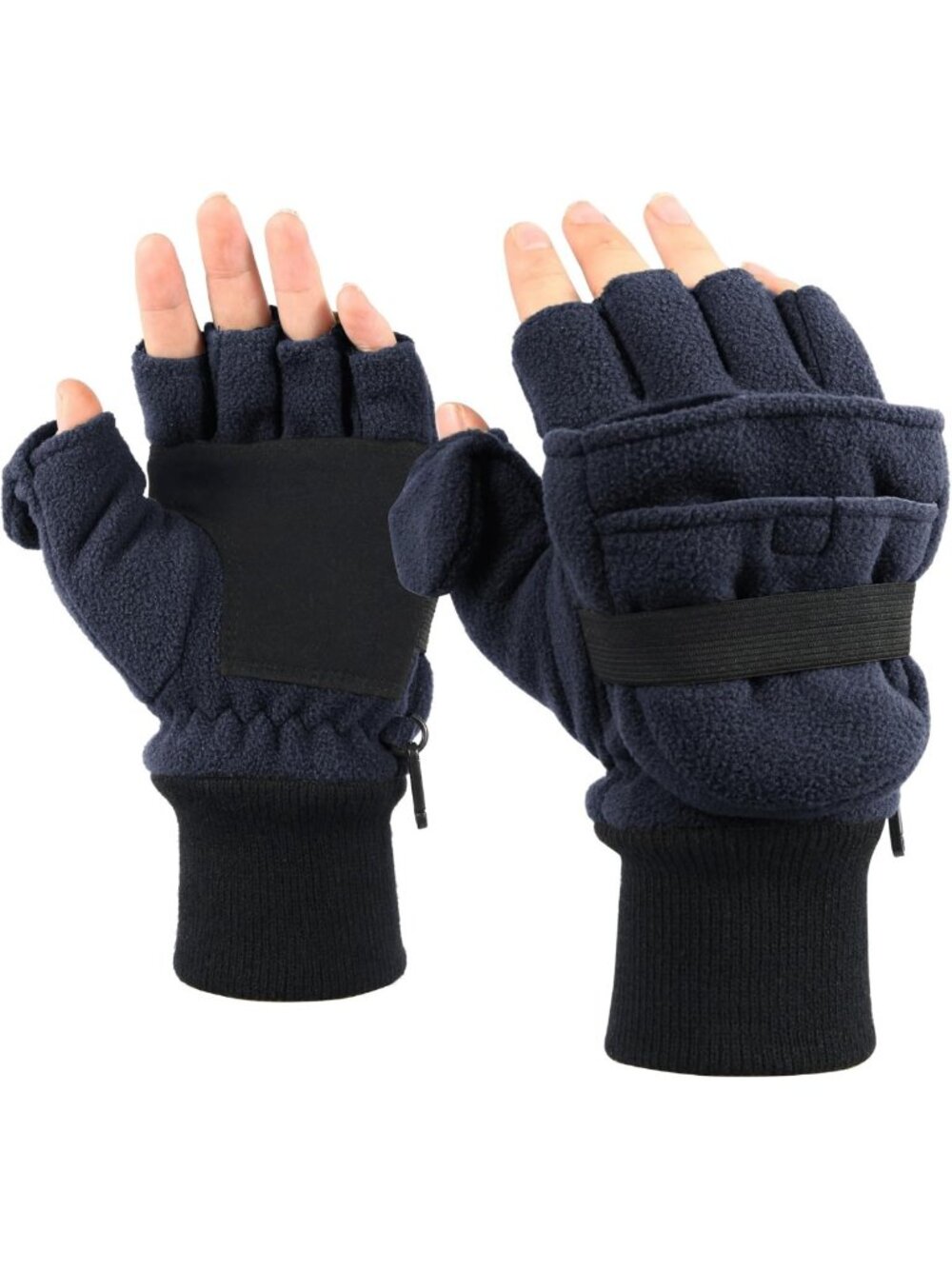 Men's Thermal Convertible Gloves, 3M Thinsulate Fleece Mittens for Outdoor